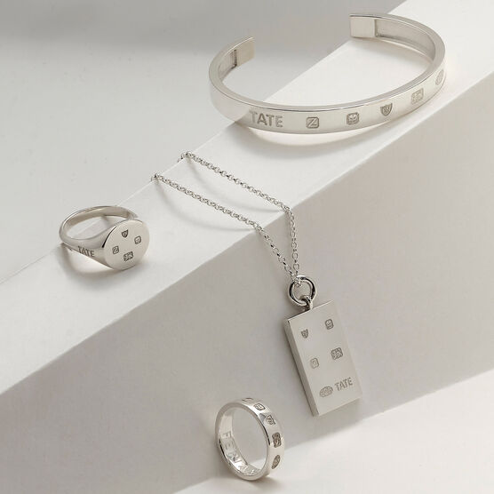 Tate silver bangle bracelet